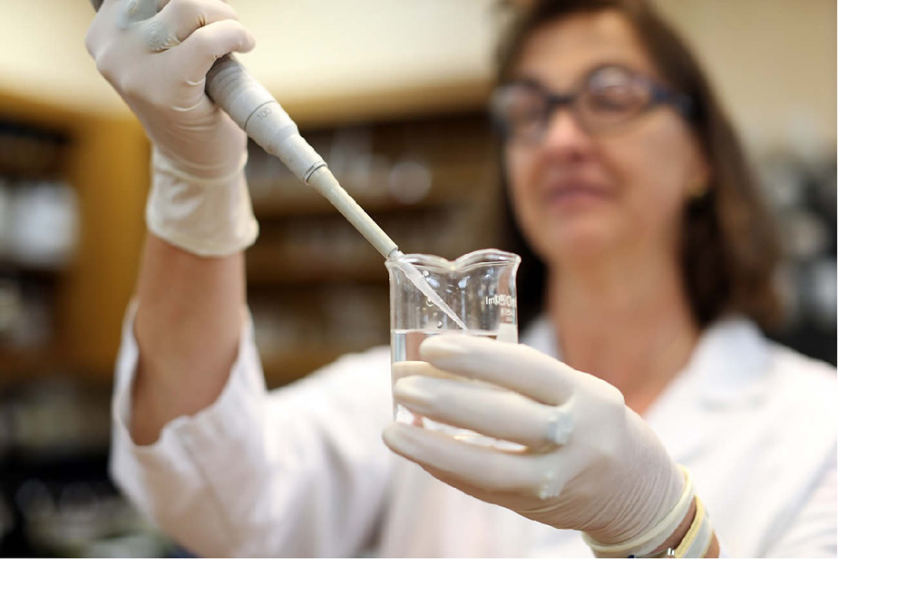 Patricia Doing Labwork