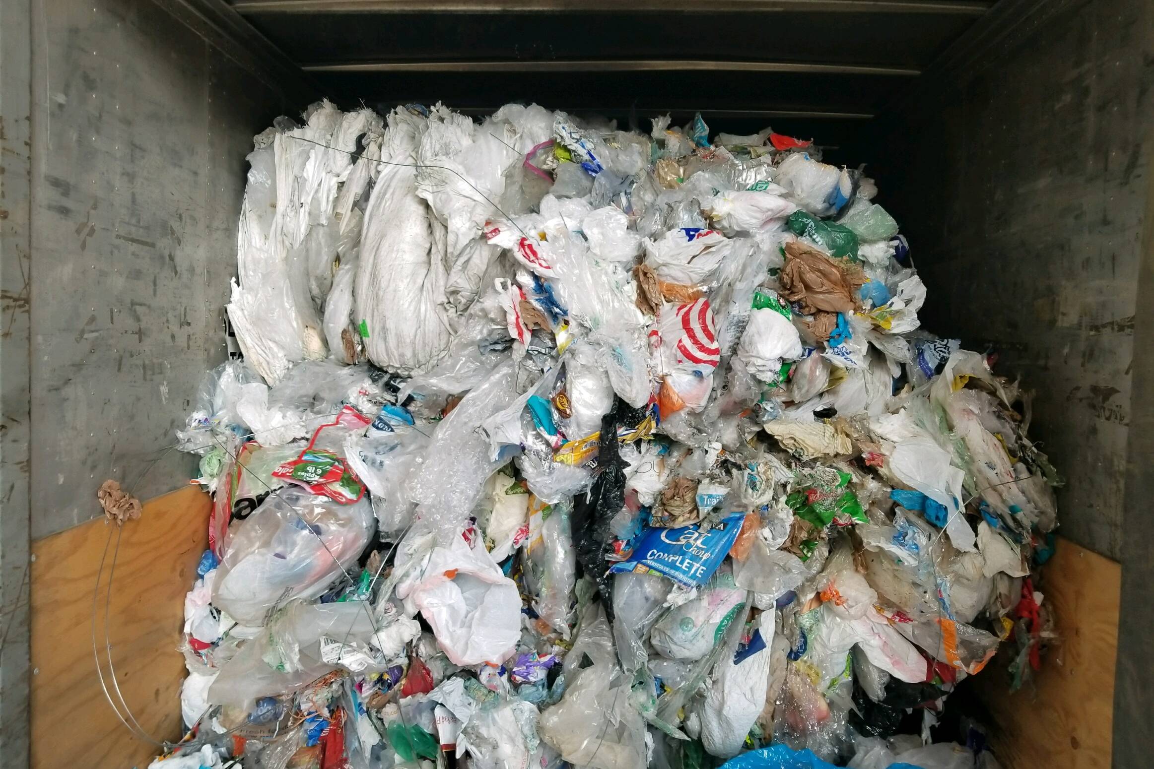 Plastic Bag Bale Headed for Recycling